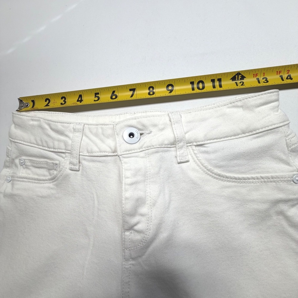 DL1961 Lara Cropped Flare Jeans – White Porcelain – Size 25 - Picture 5 of 12